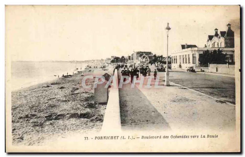 Pornichet (L.) — Boulevard des Océanides verso La Baule — G. Artaud, Nantes - Recto