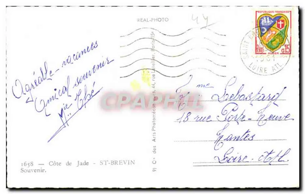 St-Brévin — A praia, o mini-golfe, os pinheiros — C. des Arts Photomécaniques - Verso