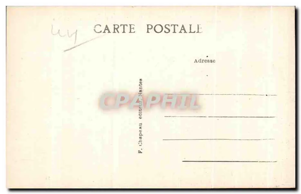 Pornic (Loire-Inf) — Rochers de la Birochère — P. Chapeau, editor Nantes - Verso