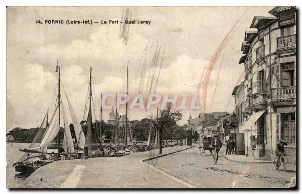 PORNIC (Loire-Inf.) — Le Port - Quai Leray — éditeur F. Chapeau, Nantes - Anverso