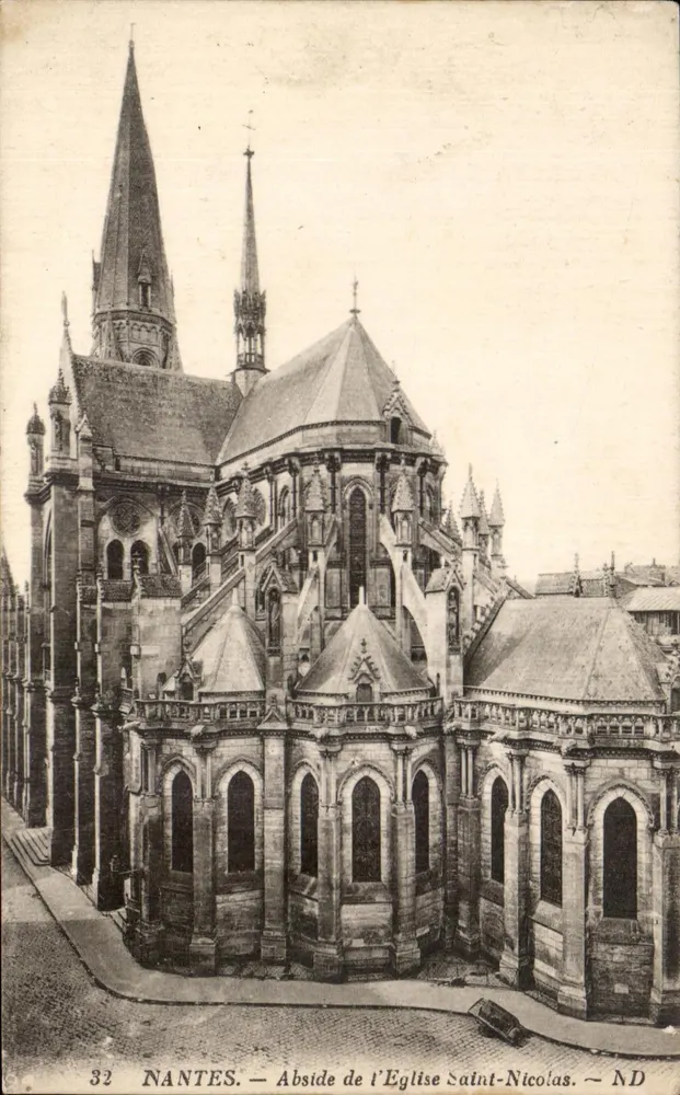 NANTES — Abside da Igreja de São Nicolau — ND - Frente