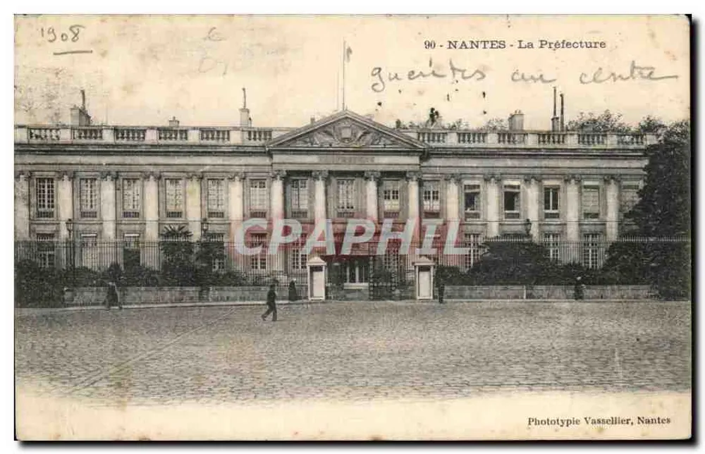 NANTES - Prefektura — Fototypia Vassellier, Nantes, n°90 - Awers