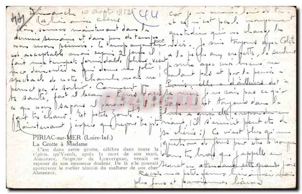 Piriac-sur-Mer — La Grotte d'Almanzor — editor C. R. M. - Reverso