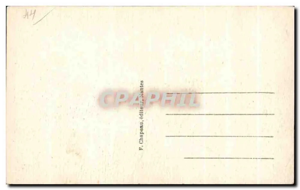NANTES — Basílica de São Nicolau — F. Chapeau, editor Nantes - Verso