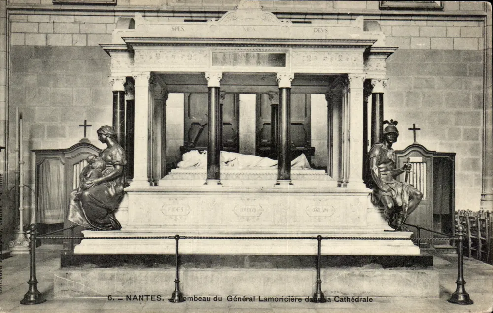 Grab des Generals Lamoricière in der Kathedrale — Nantes — Verleger: C. L. B. Nantes, n°6 - Vorderseite
