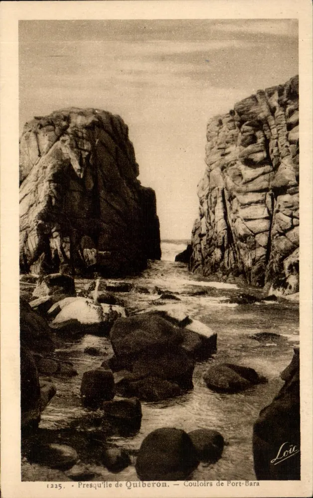 Presqu'île de Quiberon — Couloirs de Port-Bara — Loïc, n° 1235 - Vorderseite