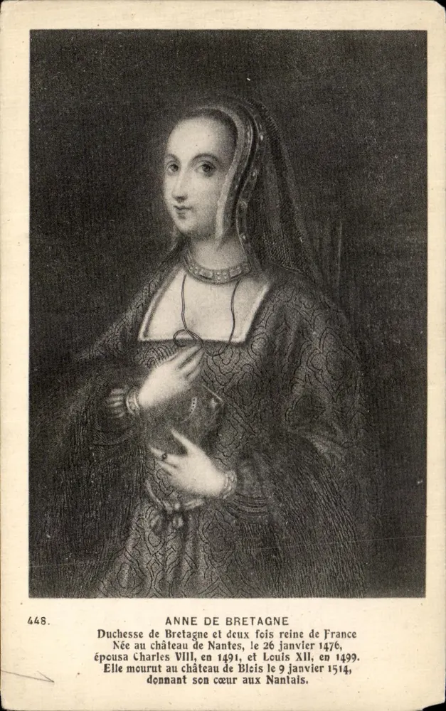 Anne von Bretagne — Herzogin von Bretagne und zweimal Königin von Frankreich — F. Chapeau, Nantes, Nr. 448 - Vorderseite