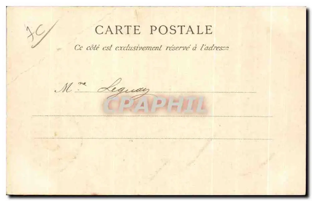 Havre — Palácio de Justiça — E.J. N° 62 - Verso