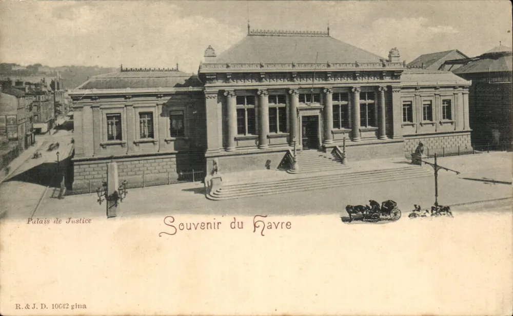 Palácio de Justiça — Lembrete do Havre — R. & J. D. 10642 gina - Frente