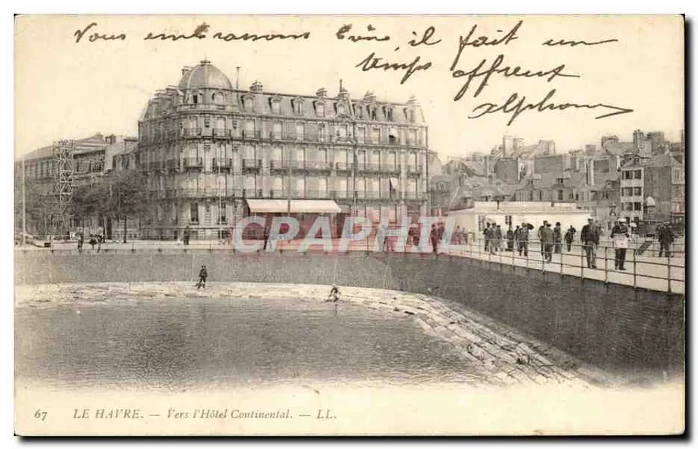 Le Havre — Em Direção ao Hotel Continental — LL. n°67 - Frente