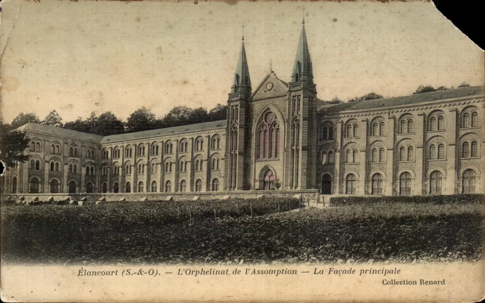 Élancourt (S.&-O.) — Das Waisenhaus der Erscheinung — Die Hauptfassade — Sammlung Renard - Vorderseite