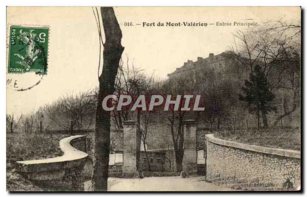 Fort du Mont-Valérien — Haupteingang — Vintage Postcard/Antike Ansichtskarte n°016 - Vorderseite