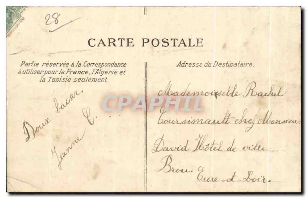 Châteaudun — Le Château, vue prise en aval du Loir — Éditeur : Châteaudun, n° 17 - Rückseite