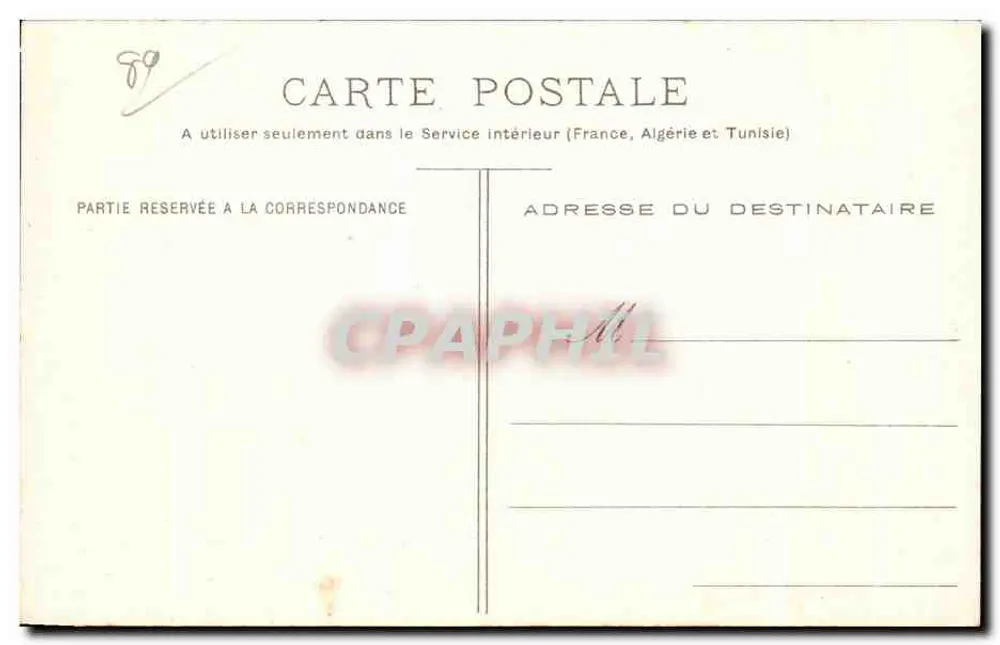 Auxerre — Blick vom Ufer der Yonne — P. Toulot, Verlag, Auxerre - Cliché Botex - Rückseite