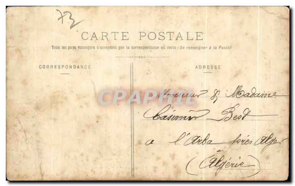 Les Chapieux (Winter) — militärische Baracken — Edition P. F. - Pugin, phot., Bourg-St-Maurice - Rückseite