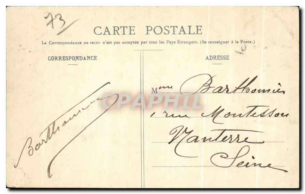 Chambéry - A Prefeitura — vista panorâmica — editor C. S. n°307 - Verso