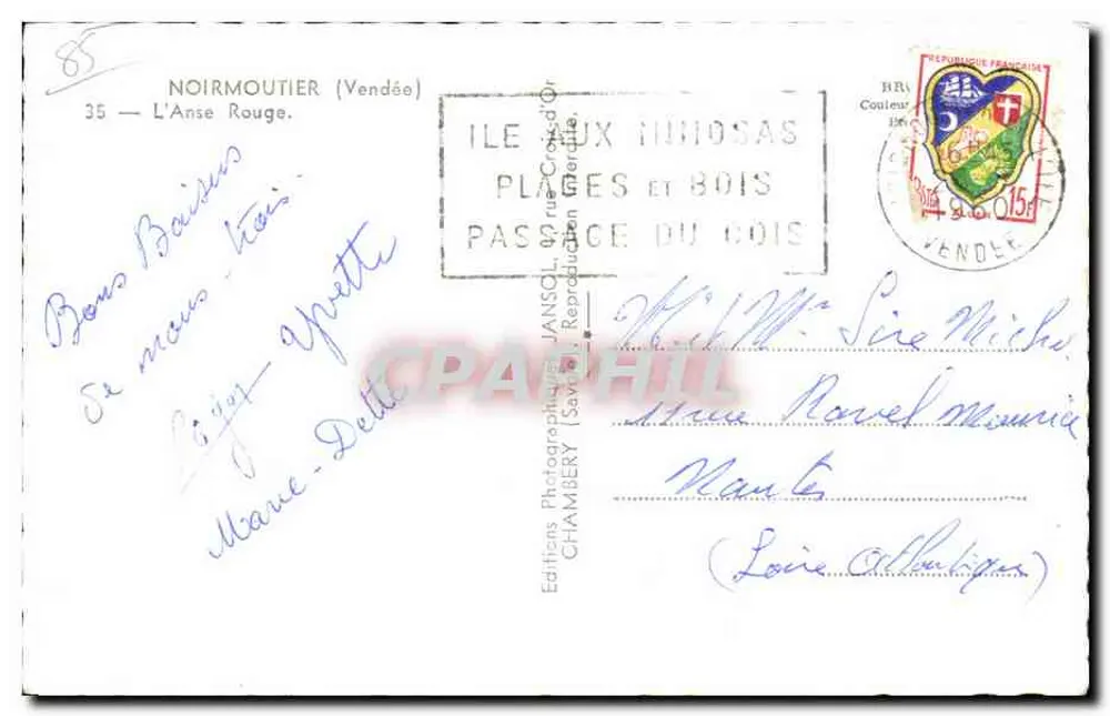 Anse Rouge — Noirmoutier — Janssot - Verso