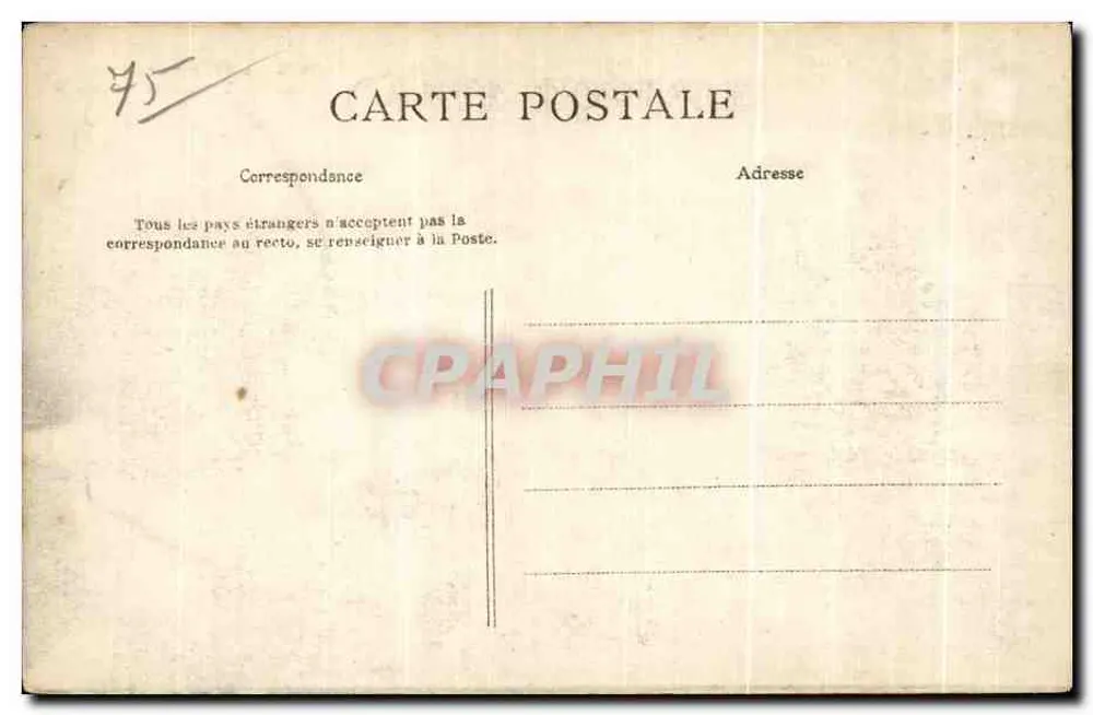 Paris — Der Champ de Mars — Ansicht vom Trocadéro — C. L. C. n°724 - Rückseite