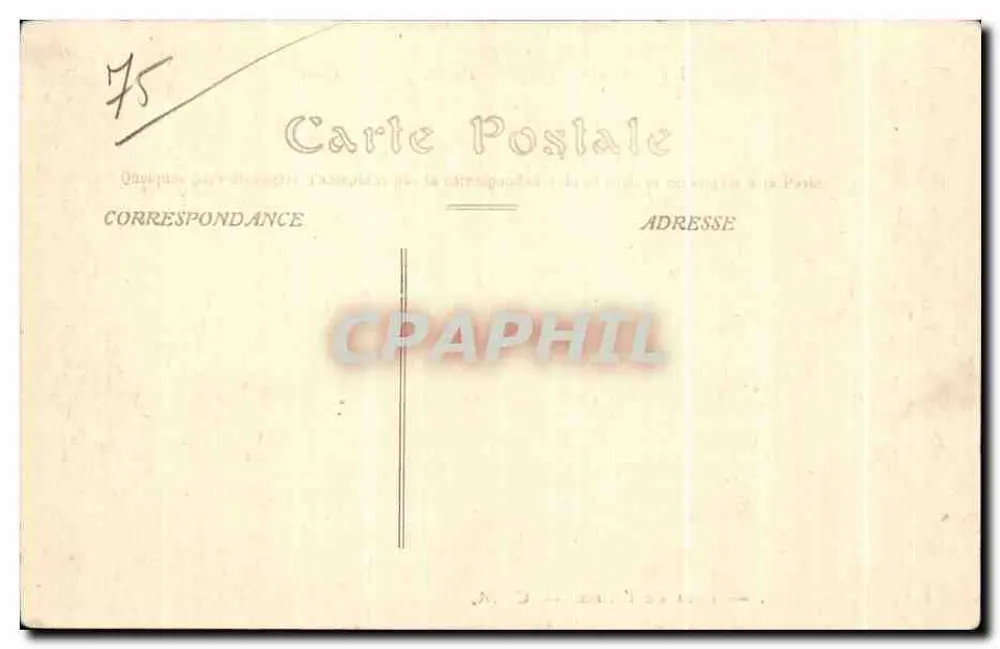 Ponte do Alma — Inundações em Paris, Janeiro 1910 — C. M. - Verso