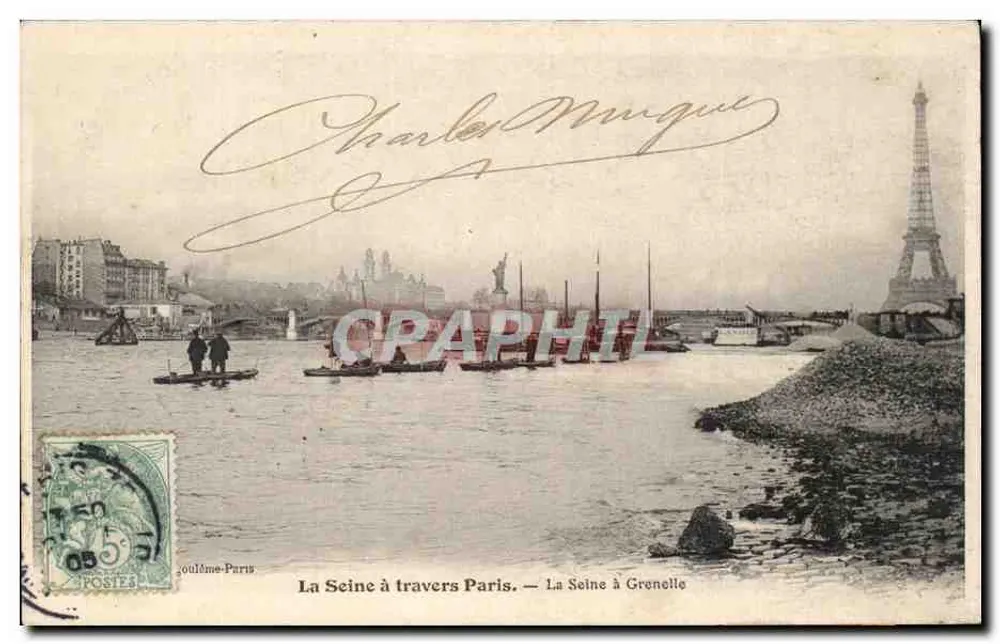 Die Seine durch Paris — Die Seine bei Grenelle — Gouilhôme-Paris - Vorderseite