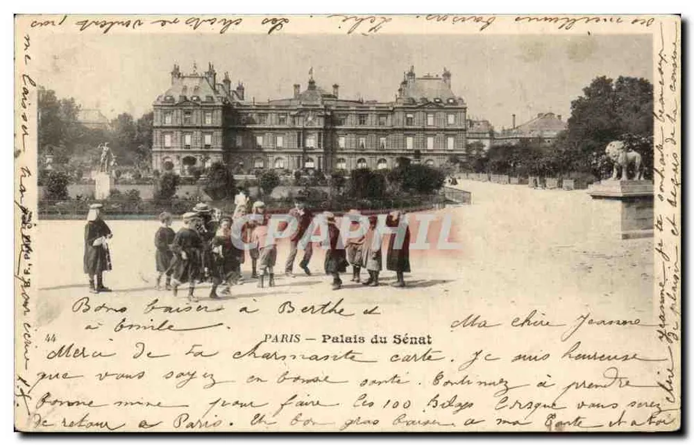 Paris — Palais du Sénat — unbekannter Verleger, Seriennummer nicht sichtbar - Vorderseite