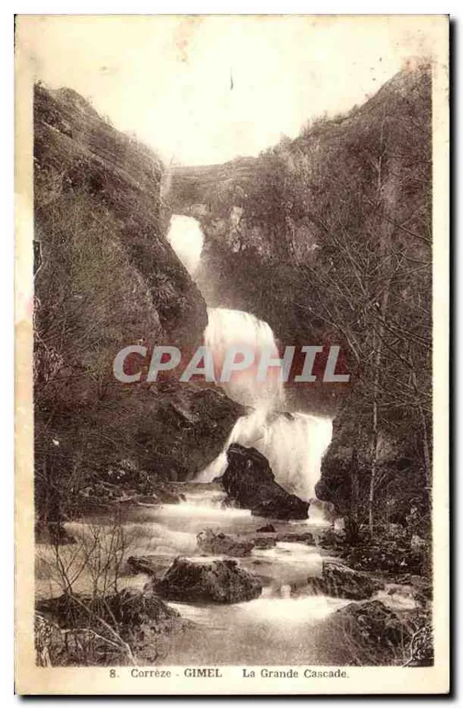 Gimel — A Grande Cascata — Corrèze — editor Guionne Père et Fils - Frente