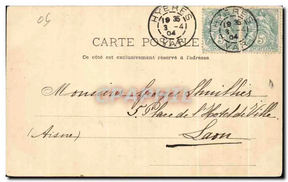 Hyères — Blick vom Saint-Bernard-Weg — Die Côte d'Azur - Rückseite