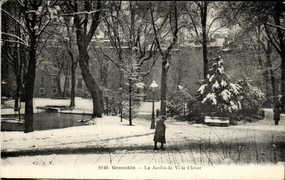 Grenoble — Le Jardin de Ville l'hiver — CI.A.V. n°0140 - Vorderseite