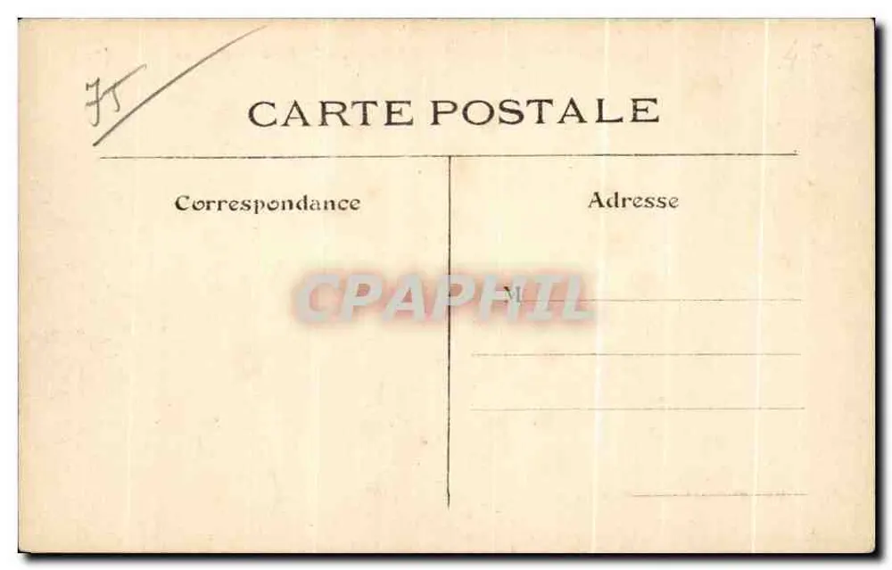 Paris - Seine Plätze und Gärten — 76. Parc Montsouris — L. J. & Cie, Verlag, Angoulême-Paris - Rückseite
