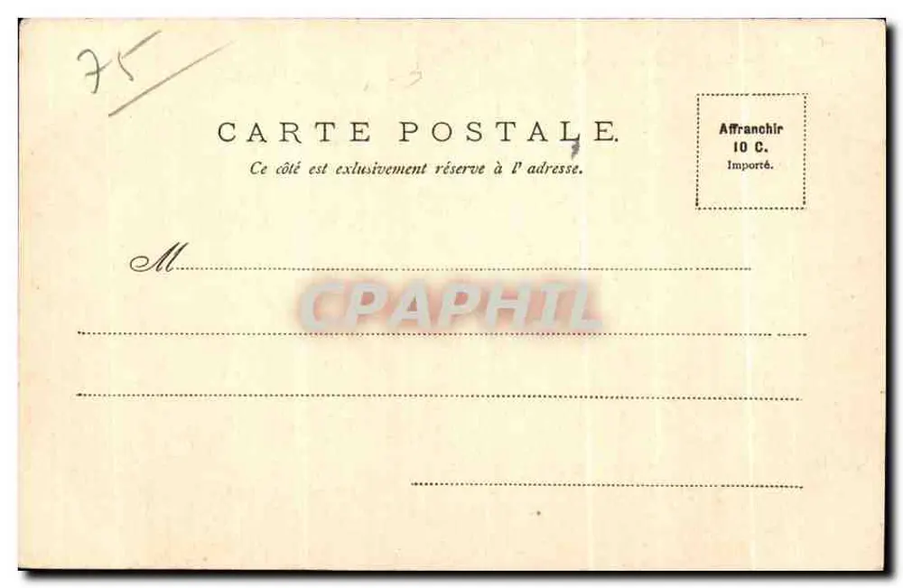 Paris — Der Jardin des Plantes — V.P. 18 - Rückseite