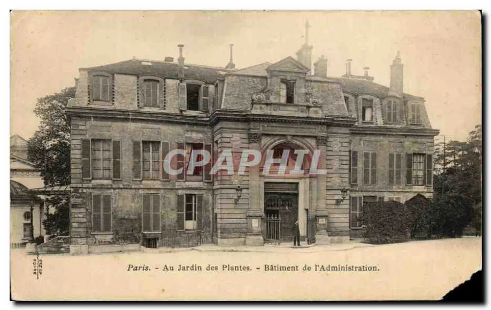 Paris - Im Jardin des Plantes - Verwaltungsgebäude - Vorderseite