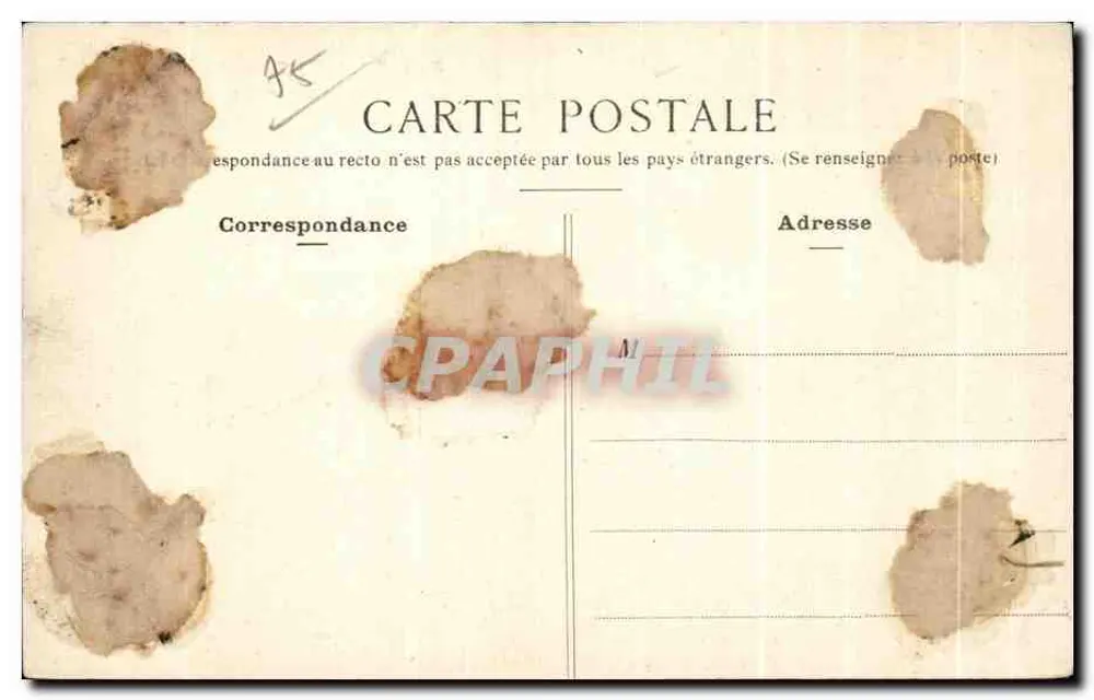 Paris - Bois de Boulogne — Villa de Longchamps — J.H. n°350 - Rückseite