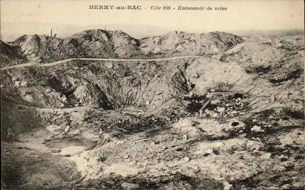 Berry-au-Bac — Côte 108 — Bergbau-Schacht - Vorderseite