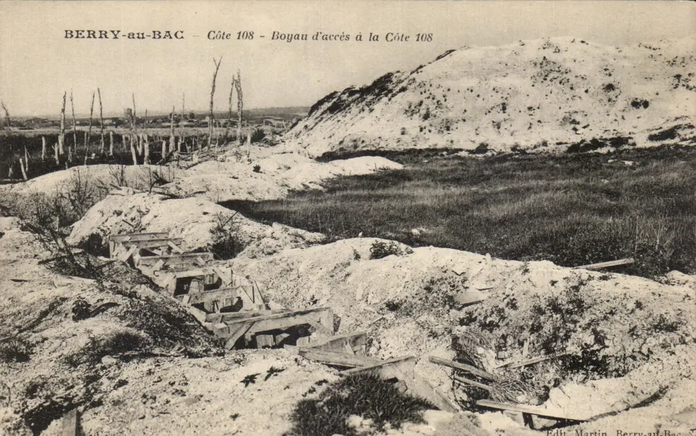 Berry-au-Bac — Côte 108 — Zugangsschacht zur Côte 108 — Verlag Martin, Berry-au-Bac - Vorderseite
