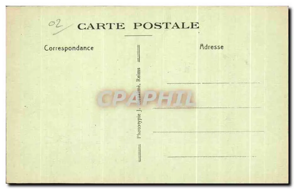 Berry-au-Bac — Côte 108 — Zugangsschacht zur Côte 108 — Verlag Martin, Berry-au-Bac - Rückseite