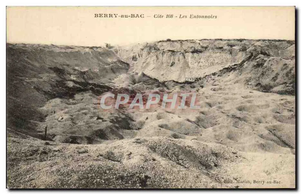Berry-au-Bac — Côte 108 — Die natürlichen Potholes - Vorderseite
