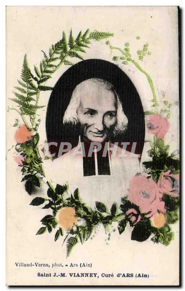 São João Maria Vianney — Curé de ARS (Ain) — Villand-Vernu, fot. Ars (Ain) - Frente