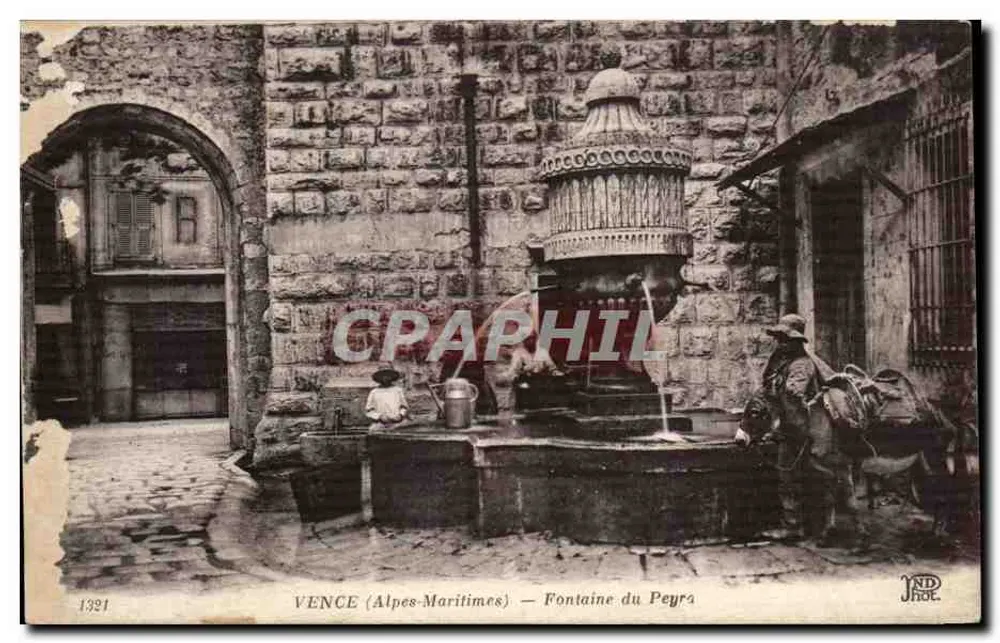 VENCE (Alpes-Maritimes) — Fontaine du Peyra — JND Phot. - Vorderseite