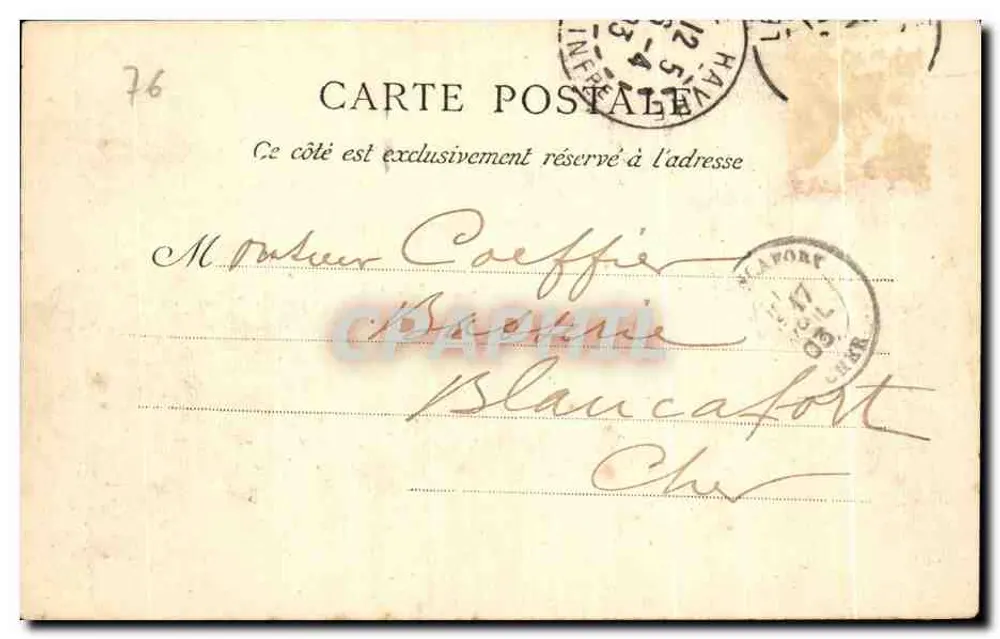 Le Havre — Der Hafen — Normandie, Verlag L.C.P.A. Paris, Nr. 2617 - Rückseite