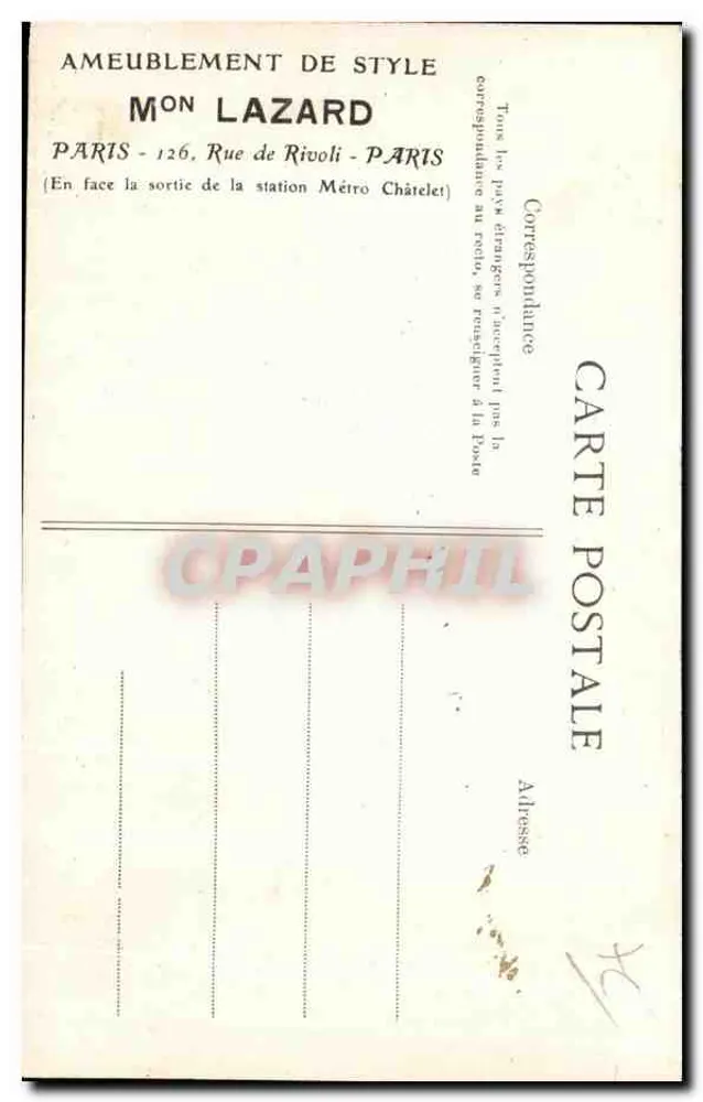 Le Havre — Efeito de Nuvens — Editor C. L. D. - Verso