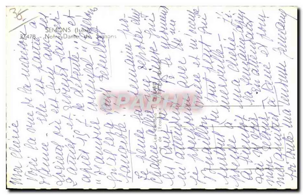 सेमॉन्स के नोट्र-डेम — पीढ़ी पर स्थापित प्रतिमा — संख्या 36 - पीछे