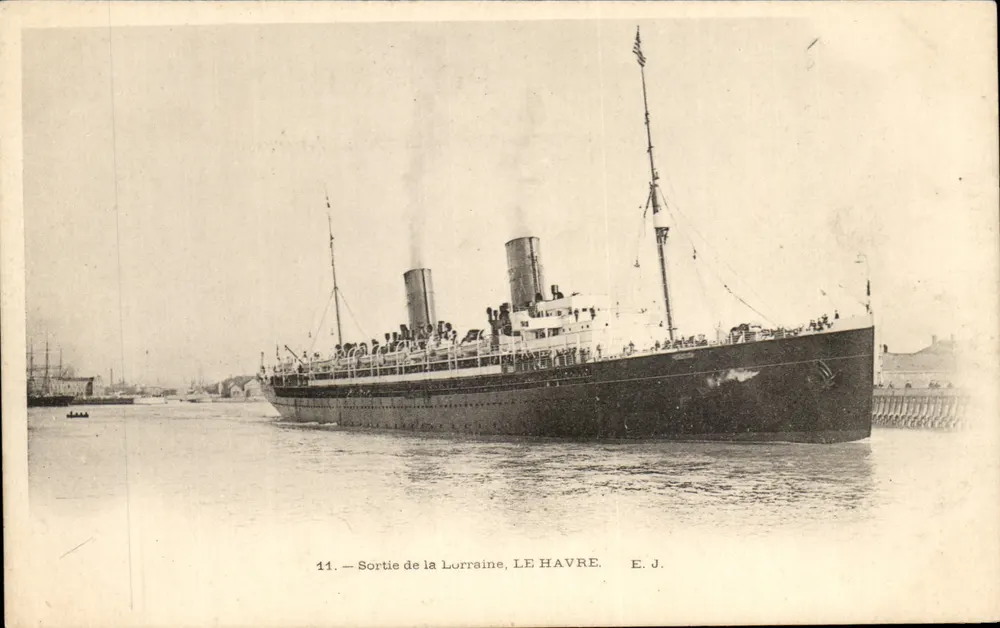 Sortie de la Lorraine, LE HAVRE — E. J. — n°11 - Recto