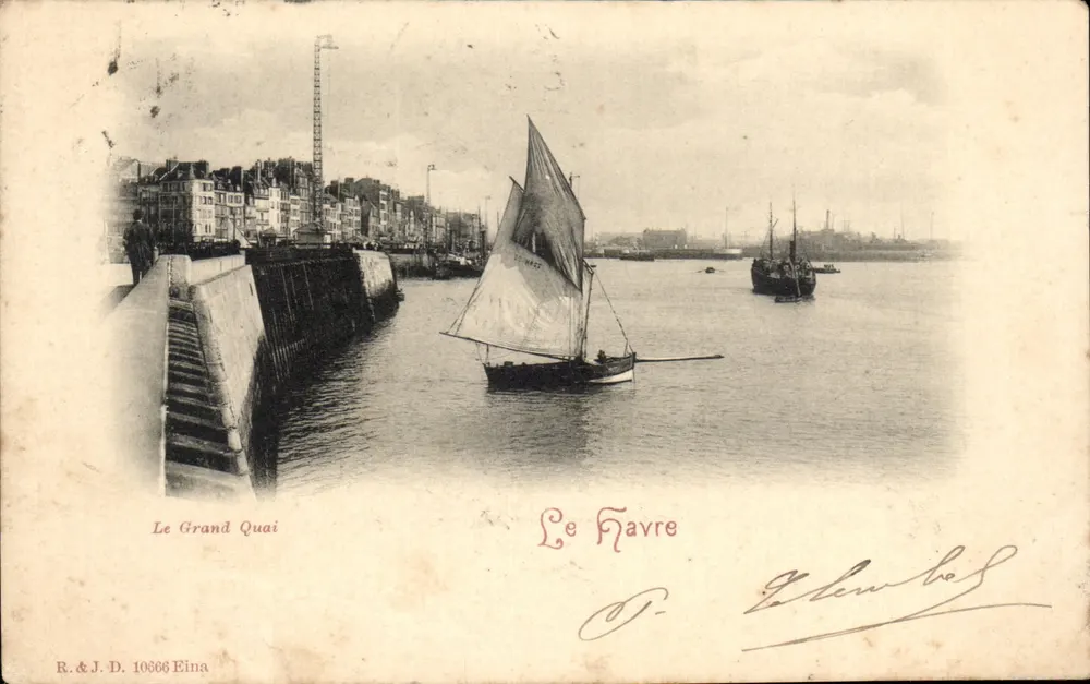 Le Havre — Der Große Kai — R.&J.D. 10666 Eina - Vorderseite