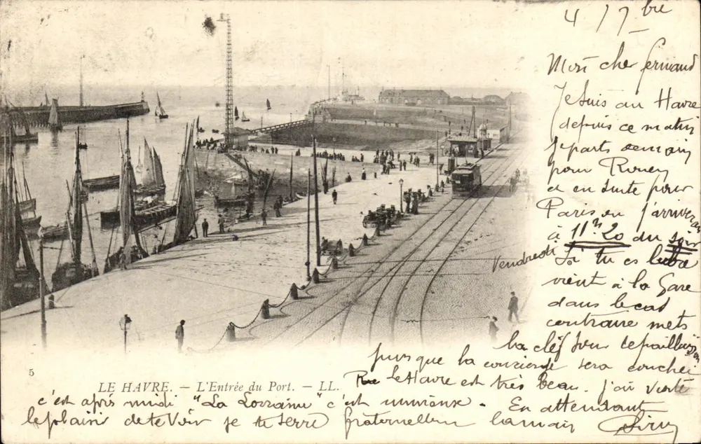 Le Havre — A Entrada do Porto — LL. - Frente
