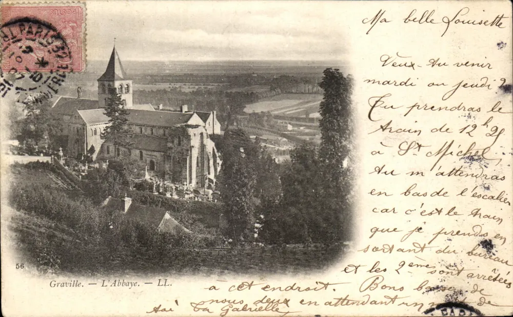 Graville — A Abadia — LL. — n°56 - Frente