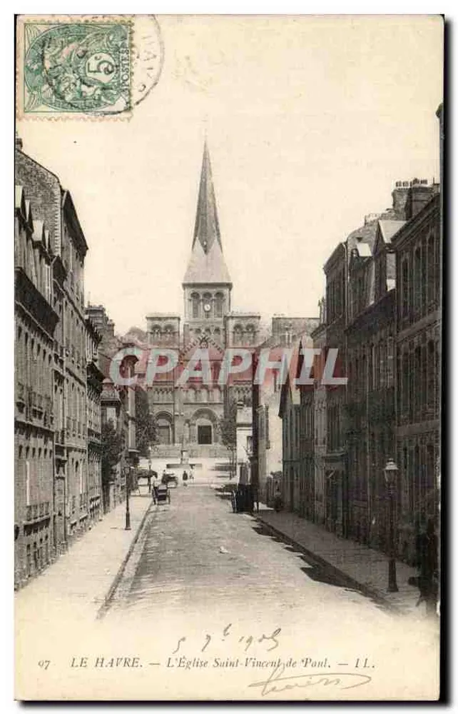 Le Havre — Ansicht der Kirche Saint-Vincent-de-Paul — I.L. n° 97 - Vorderseite