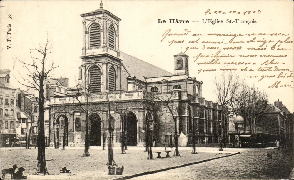 Le Havre — Kirche St-François — V.P. Paris 30 - Vorderseite