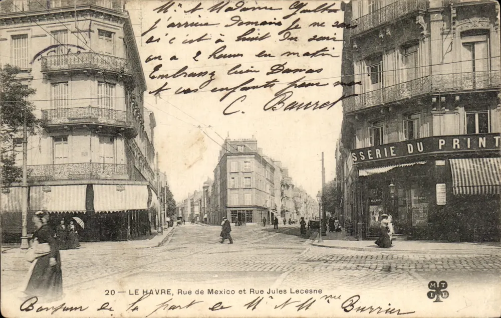Le Havre — Rue de Mexico und Rue Jules Lecesne — MT 20 - Vorderseite