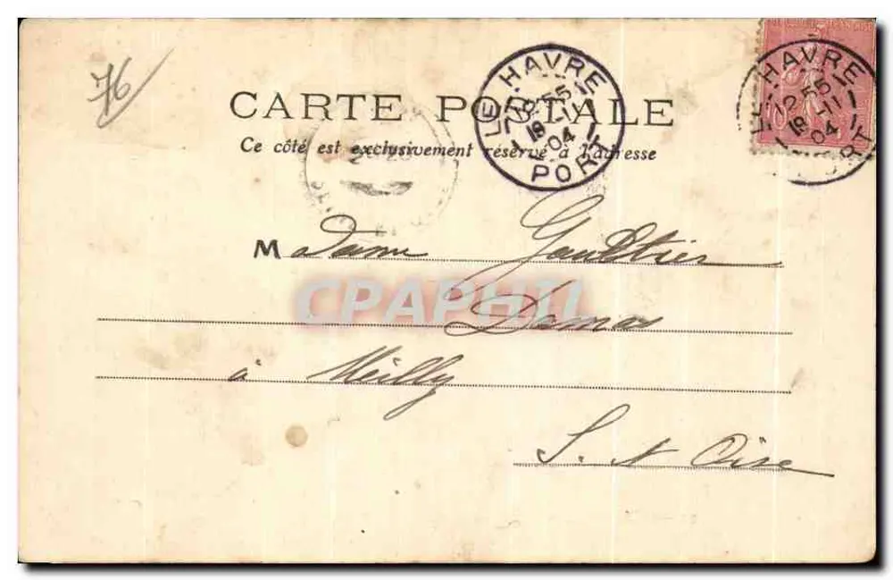 Le Havre — Rue de Mexico und Rue Jules Lecesne — MT 20 - Rückseite