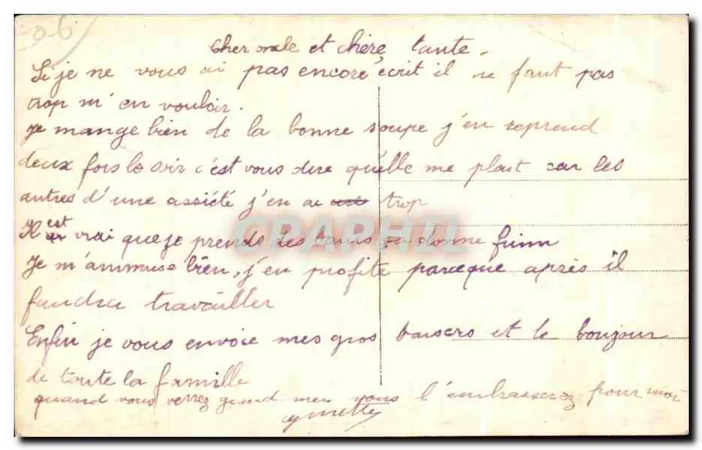 Antibes — Vue sur les Alpes — éditeur impr. sur la carte n°7 - Verso